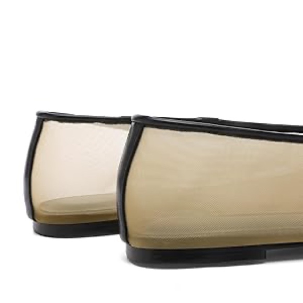 Clear Mesh & Black Trim Flats- Like KHAITE! - Picture 3 of 14